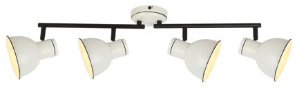 Black and white 4x40W adjustable wall ceiling lamp Zumba Candellux 94-72153