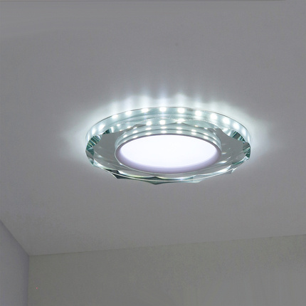 Ceiling Light Eyelet Candellux Ssp-25 Ch/Tr+Wh 8W Led 230V Ring Led White