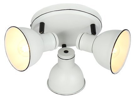 Ceiling lamp black and white adjustable plafond 3x40W Zumba Candellux 98-72160