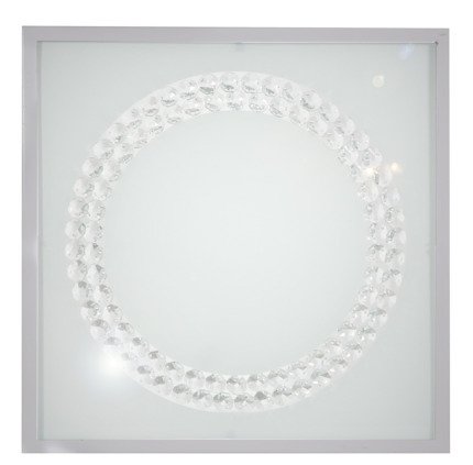 Ceiling lamp plafond 29X29 16W LED 4000K satin ring LUX 10-64479