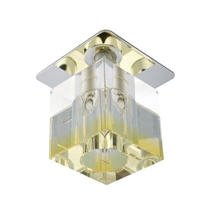 Ceiling luminaire chrome crystal yellow stripe G4 20W SK-18 Candellux 2280076