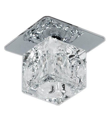 Ceiling luminaire chrome square crystal G4 SK-12 2264103