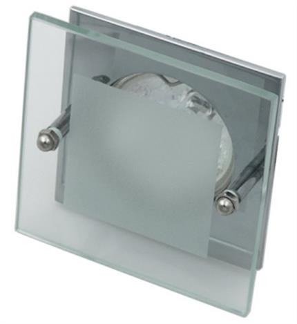 Ceiling luminaire chrome square glass SZ-04 2219103