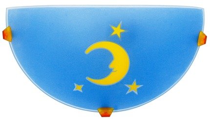 Children&#39;s ceiling lamp moon blue 11-30132