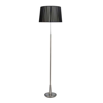 DERA FLOOR LAMP SATIN 1X60W E27 BLACK SHADE