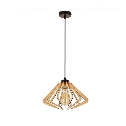 ECO 6 HANGING LAMP 1X40 E27 WOODEN SHADE