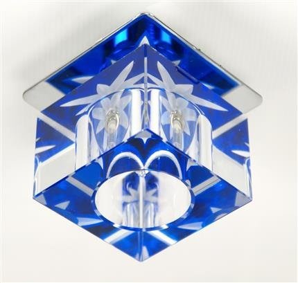 Glass ceiling luminaire crystal blue SK-47 2217362