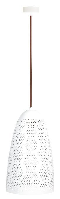 Hanging ceiling lamp 1X60W E27 openwork white BENE 31-70593