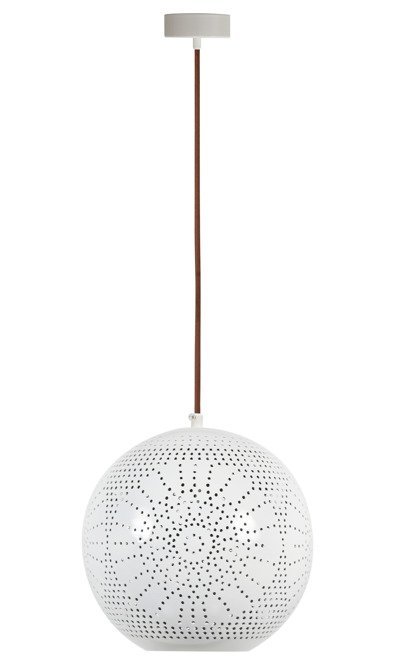 Hanging ceiling lamp 60W E27 openwork white BENE 31-70586