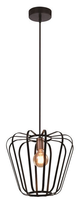 Hanging lamp black metal loft 40W E27 Jonas 31-78483