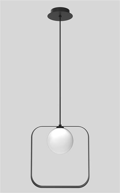 Hanging lamp black square Tula Ledea 50101074