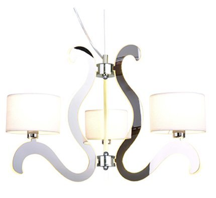 Hanging lamp chrome 3xE14 + LED Ambrosia 33-33895