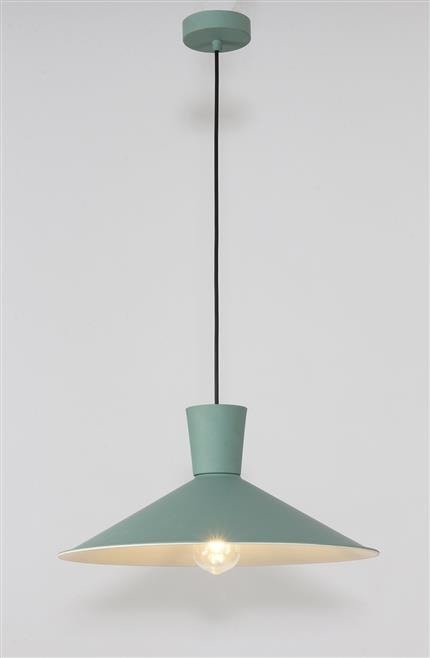 Hanging lamp green metal Elista Ledea 50101247