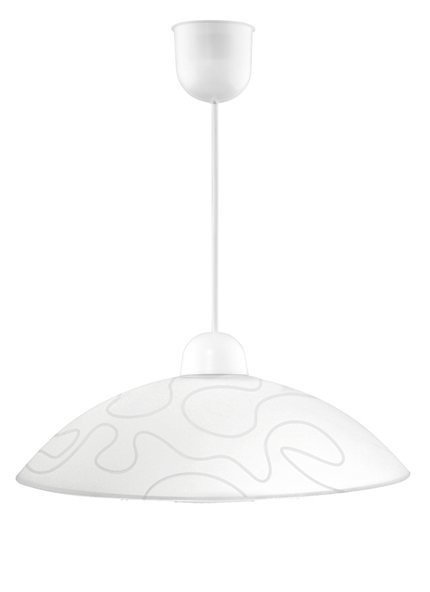 Hanging lamp white glass Malibu 31-84067