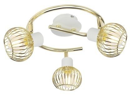 Spiral ceiling lamp 3X40W E14 white/gold OSLO 98-61829