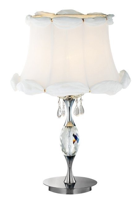 Table lamp chrome/white Sappho 41-13347