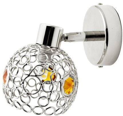 Wall lamp chrome + amber spot lamp Aron 91-12098