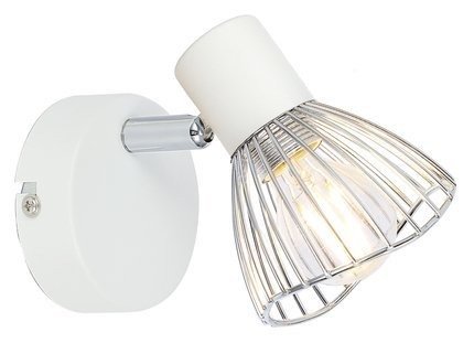 Wall lamp sconce 1X40W E14 white/chrome FLY 91-61959