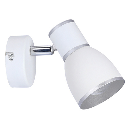 Wall lamp sconce 1xE14 white+chrome FIDO 91-63366