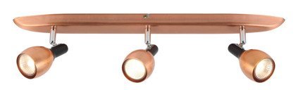 Wall lamp strip 3X50W GU10 copper CROSS 93-32782