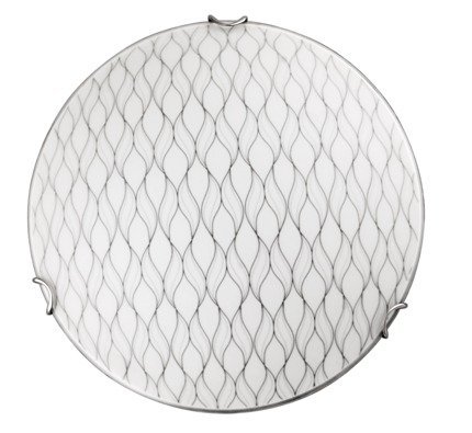 White glass ceiling lamp River 13-82513