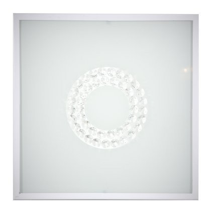 White square glass ceiling lamp LED 16W 4000K 29x29cm Lux Candellux 10-64486