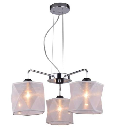 Adjustable chrome ceiling pendant lamp 3x40W Nosja Candellux 33-58720