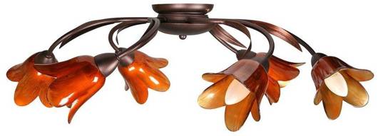Brown ceiling lamp 6xE14 Modena 36-00746