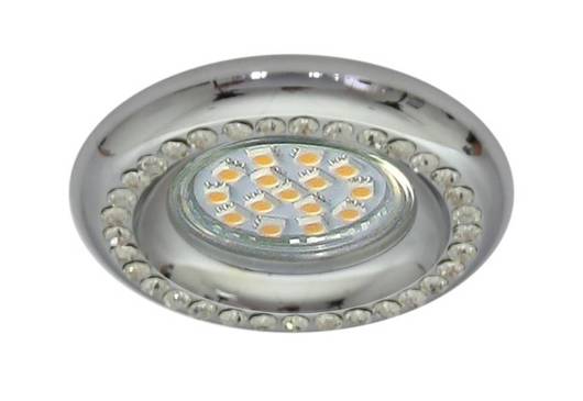 Candellux Soc-03 Ch Gu10 Ceiling Fixture 50W 230V Ceiling Fixture Fixed Round Cast