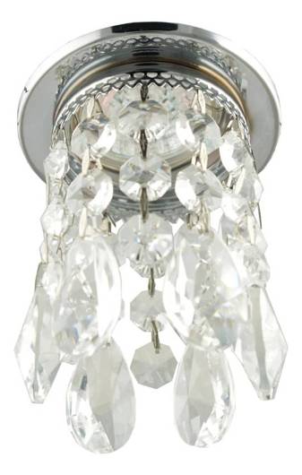 Candellux ceiling luminaire decorative chrome crystals 50 W