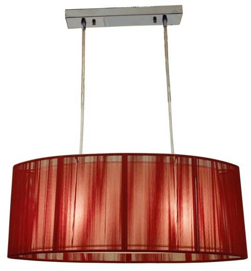 Ceiling lamp Candellux 32-10059 Artemis 2X60W E27 red