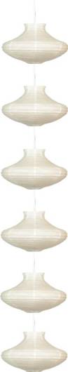 Ceiling lamp Candellux 3494061-00 Griff 6 PAPER WHITE E-14 40W