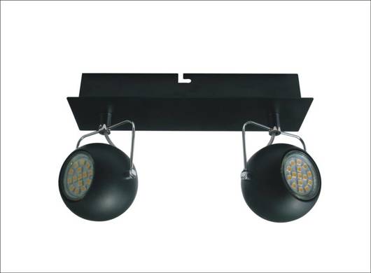 Ceiling lamp Candellux 92-25012-Z Tony strip 2X3W LED GU10 matte black