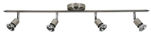 Ceiling lamp Candellux 94-73658 Delta strip 4X50W GU10 matt chrome 