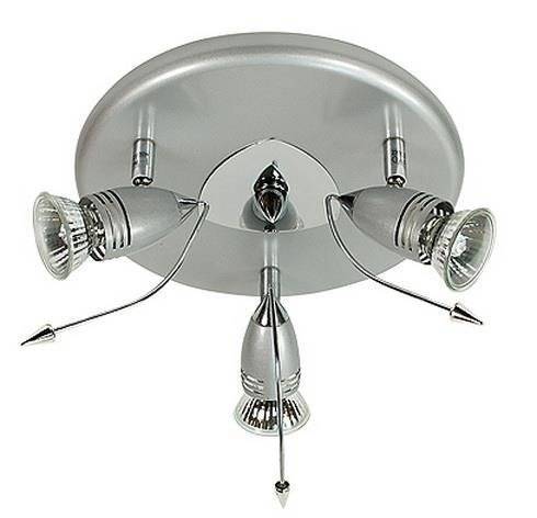 Ceiling lamp Candellux 98-09886 Thunder plafond 3*50W GU10 230V chrome anthracite