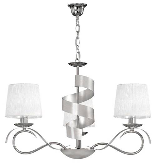 Ceiling lamp chrome chandelier 3x40W E14 Denis Candellux 33-23414