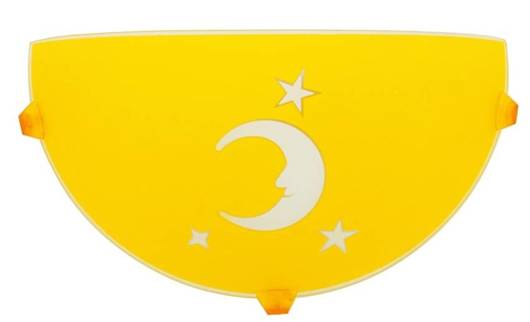 Ceiling lamp for children wall lamp moon yellow 11-30149