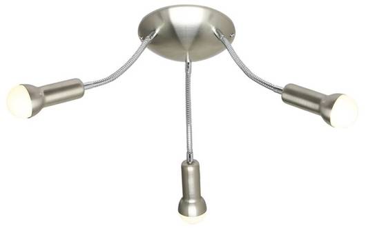 Ceiling lamp plafond 3X40W E14 satin nickel ARC 98-63311