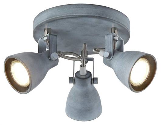 Ceiling lamp plafond 3X40W GU10 gray matte Ash 98-64325