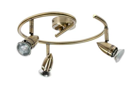 Ceiling lamp spiral spot 50W GU10 patina FLASH 93-81561