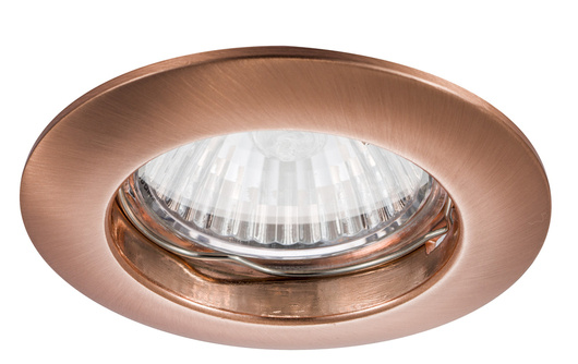 Ceiling luminaire Candellux round fixed copper