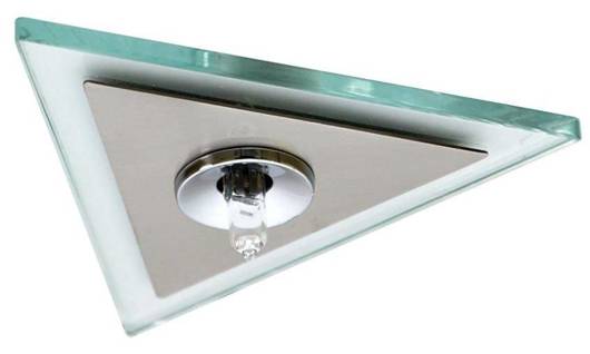 Ceiling luminaire chrome + triangular satin G4 PO-04 2209948