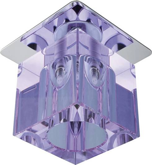 Ceiling luminaire crystal strip violet/chrome G4 20W SK-19 Candellux 2279988