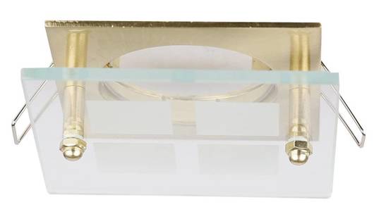 Ceiling luminaire satin gold square glass SZ-03 2219037