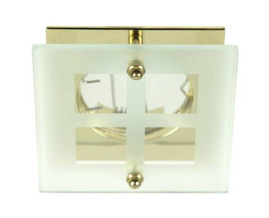 Ceiling luminaire square gold glass SZ-06 2229104