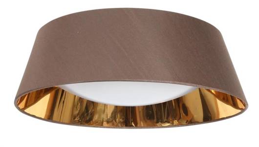 Cold white LED ceiling lamp 16W brown lampshade Mola Candellux 31-41500