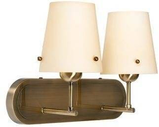 Double wall lamp beige glass shade 2x60W E27 Tango Candellux 22-63543