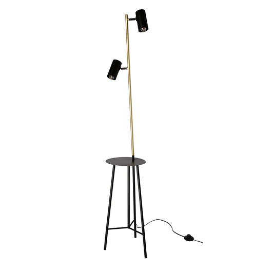 Floor lamp black and gold 164cm Perret 52-00019