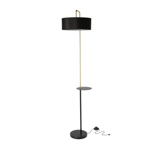 Floor lamp black gold 1xE27 Impact 51-00026