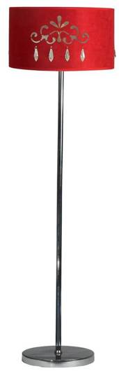 Floor lamp red 60W E27 Decor Candellux 51-81158